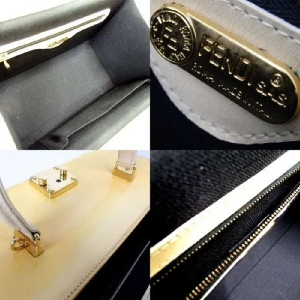 Fendi business type bag very rare suitcase yellow - Picture 5 of 6